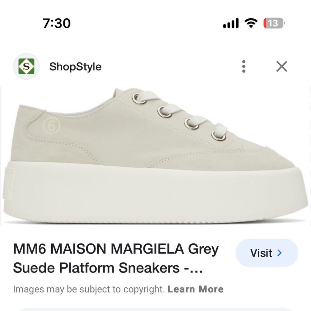 MM6 Maison Margiela Platform Sneakers US 5